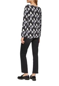 Топ с длинными рукавами FLIESSENDES MIT U-BOOT-AUSSCHNITT s.Oliver, антрацит