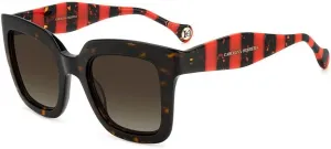 Солнцезащитные очки Carolina Herrera HER 0087/S HAVANA RED/BROWN SHADED 50/25/145 для женщин, Havana Red/Brown Shaded