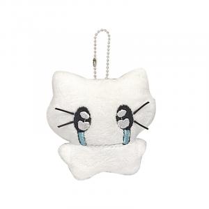 A little tide to play Милая белая гарнитура, плюшевый кулон с плачущим котенком 6см высота 22см