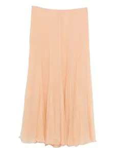 Плиссированная шелковая юбка CHLOÉ, розовый