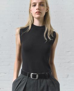 Женский комбинезон в тонкую полоску MANGO, Medium Heather Gray