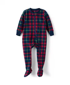 Детский комбинезон с ножками из флиса для девочек Lands' End, красный