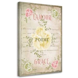 Картина арт-принт KUNSTLOFT L'amour Grace, 70x100x4 см, зеленый
