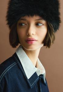 Шапка Bershka Beanie, Black