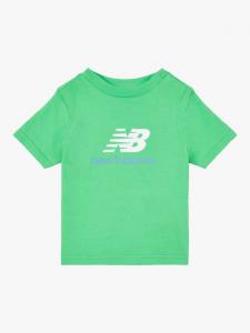 Футболка с наборным логотипом из детского джерси New Balance, цвет Green Apple