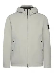 Куртка на молнии с капюшоном Stone Island, серый