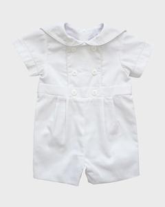 Сплошные шорты из пике для мальчика, размер 3–24 м Florence Eiseman, цвет White