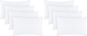 Mellanni Наволочки 51x102 см, комплект 4 штуки, роскошные, мягкие, охлаждающие, устойчивые к складкам, выцветанию и пятнам, белый цвет