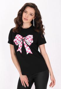 Футболка с принтом faina, антрацит