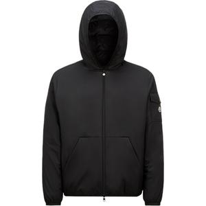 Moncler Куртка короткая утепленная с капюшоном, Black