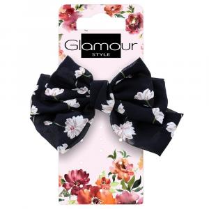 Заколка-автомат Glamour с бантиком