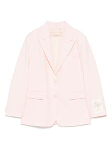 Однобортный блейзер Elisabetta Franchi La Mia Bambina, розовый