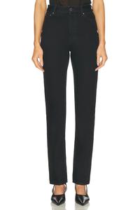 Высокие узкие брюки Toteme, Black