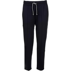 Прямые спортивные брюки со шнурком Brunello Cucinelli, синий