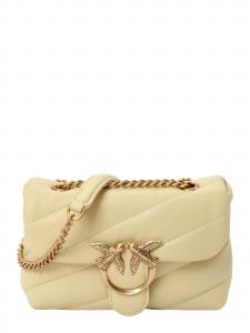 PINKO Сумка через плечо 'LOVE BABY' в пастельно-желтом цвете