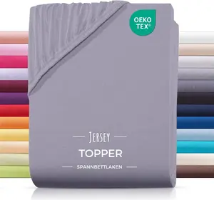 Простыня на резинке из джерси 200х200 см серая Carpe Sonno