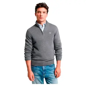 Свитер Gant Casual half zip, серый