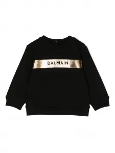 Толстовка с аппликацией Balmain Kids, черный