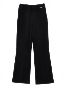 Брюки с декоративной строчкой Monnalisa, черный