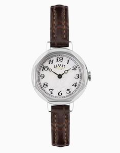 Часы Limit 26 мм шестиугольные серебряные белого цвета