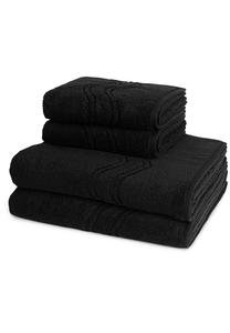 Полотенце для ванной Ross 2 X 2 X Duschtuch im Set Cashmere feeling, черный