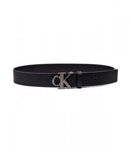 Ремень мужской Calvin Klein Jeans кожаный с логотипом, черный