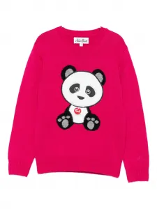 Свитер с графическим принтом Mc2 Saint Barth Kids, розовый