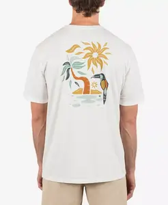 Мужская футболка с коротким рукавом Youcan Tucan Hurley, слоновая кость/кремовый