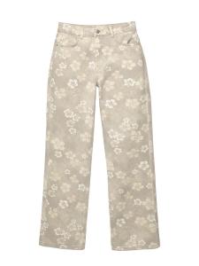 Джинсы с широкими штанинами Pull&Bear, хаки