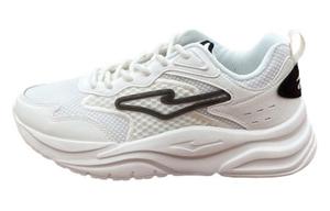 Амортизирующие противоскользящие массивные кроссовки низкие женские бело-черные Erke