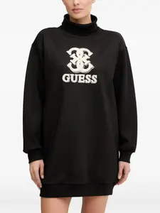 Платье-водолазка с логотипом Guess Usa, черный