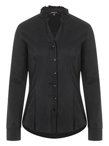 Эластичная блузка черного цвета More & More