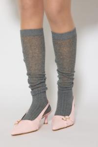 Прозрачные носки с камнями Rienda, цвет Gry