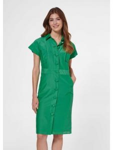 MADELEINE Платье-футляр с декоративной застежкой на пуговицы, яблочно-зеленого цвета