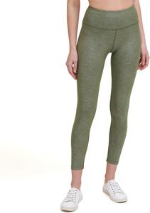 Женские леггинсы Calvin Klein с принтом, боковыми карманами и высокой талией, длина 7/8, Luster Jav