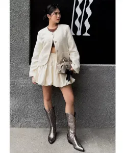 ковбойские сапоги из металлизированной искусственной кожи London Rag, серый