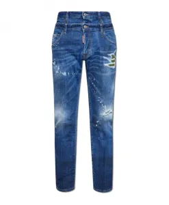 Джинсы, крутой парень Dsquared2, синий