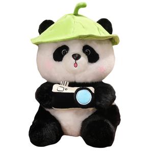 Милый лотосовый лист, пикник камера панда куклы плюшевая кукла 25см/35см/45см высота MLING