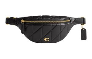 Сумка на пояс из кожи наппа большого размера женская черная COACH