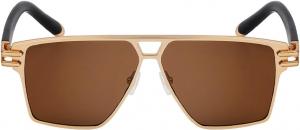 Женские солнцезащитные очки Melrose Fashion для мужчин, панк-бренд, женские солнцезащитные очки в стиле Y2K, винтажные очки, защита от ультрафиолета UV400, модель YZ2321, Brown