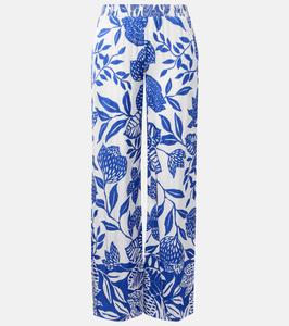 Широкие брюки Cecile Poupette St Barth, White Royal Macro Stelis