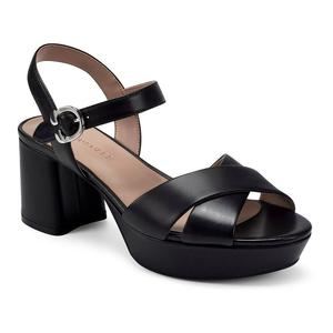 Женские кожаные сандалии на платформе Aerosoles Cosmos, цвет Black Leather