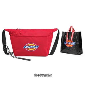 Нейлоновая сумка через плечо, повседневная унисекс черная/экрю/красная Dickies, [Красный] MY22RD01