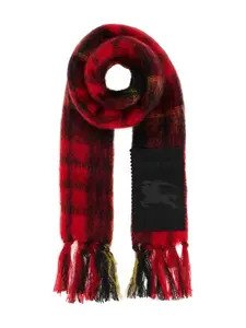 Шарф в клетку BURBERRY, красный