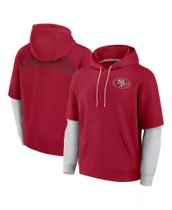 Мужская и женская худи Scarlet San Francisco 49ers Sleek Elements Fanatics