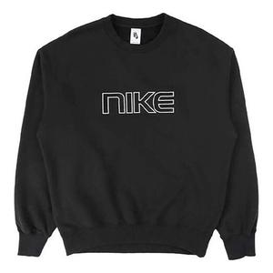 Толстовка Men's Nike Alphabet Logo Round Neck Pullover Loose, черный