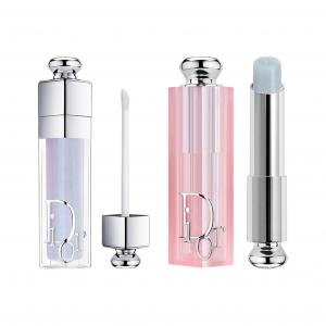 Завораживающая жидкая помада с увлажняющей формулой набор косметики легко растушевывается выравнивает тон кожи DIOR, Charmful Plumping Lipstick #084+Charmful Lip Balm #078