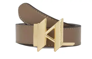 KARL LAGERFELD Женский кожаный ремень из коровьей кожи коричневый шириной 2,5 см KARL LAGERFELD / Karl Lagerfeld Jeans