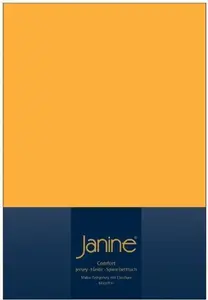 Простыня на резинке Janine всех размеров и цветов, солнечно-желтая, 90 см x 190 см x 100 см x 200 см Original Janine