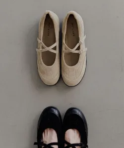 Балетки с перекрестными ремешками Bayflow, цвет Beige 55